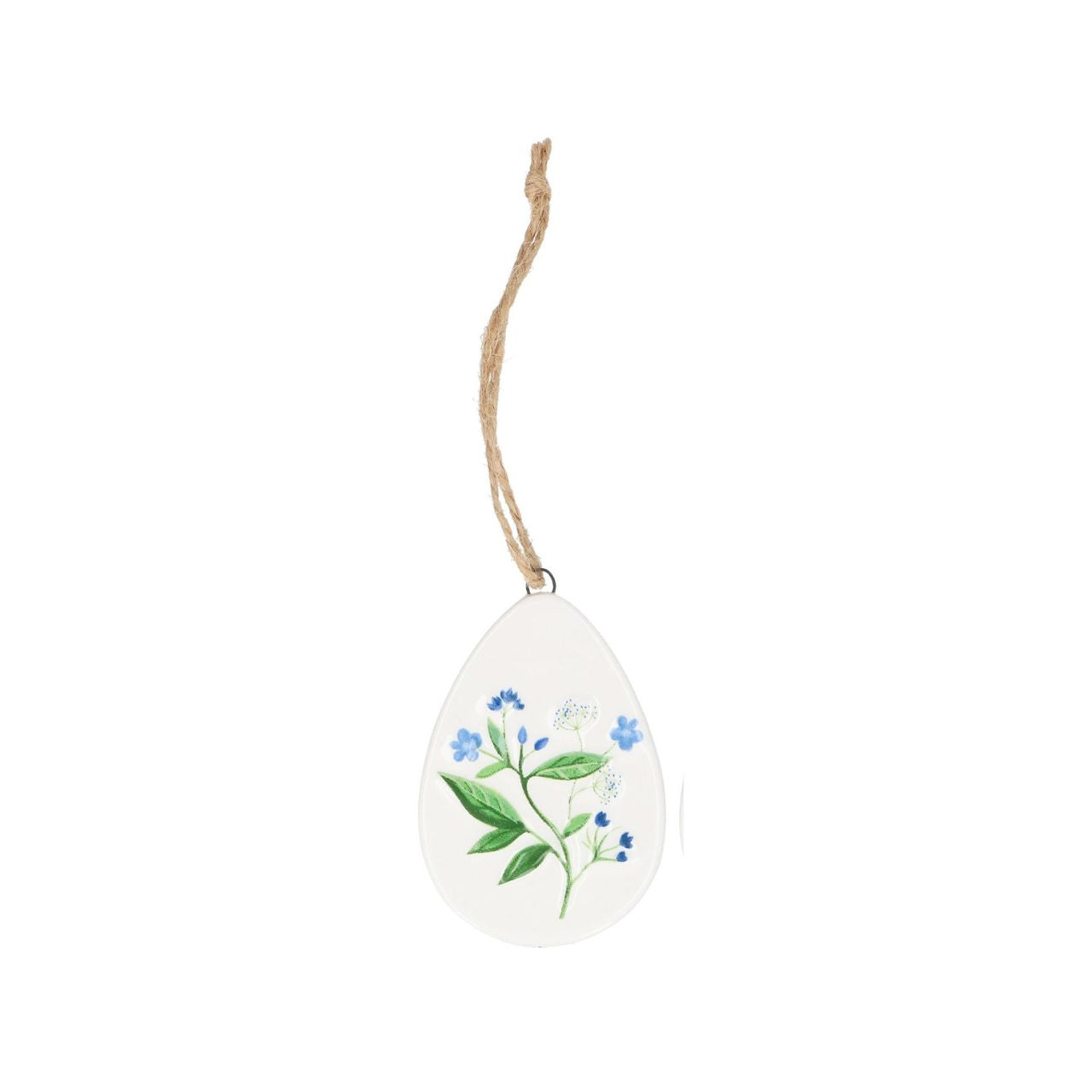 Bring springtime charm to your home with this delightful ceramic hanging decoration from Gisela Graham. Featuring a meadow-inspired egg design, it's crafted from durable dolomite and finished with a subtle, natural aesthetic.
