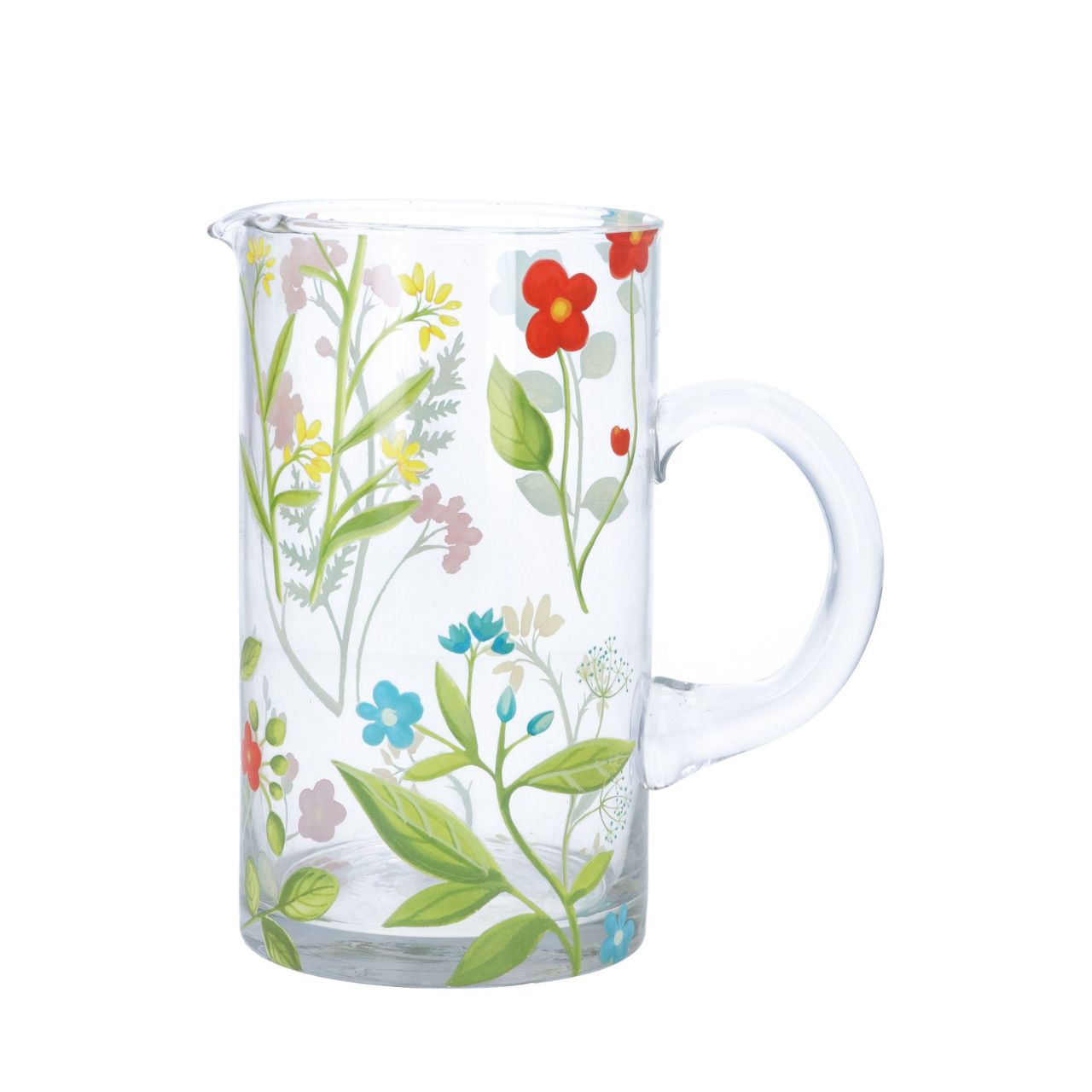 Bring the beauty of spring into your home with this charming glass water jug by Gisela Graham. Featuring delicate Meadow-inspired design, this 19cm jug combines elegance with everyday practicality.