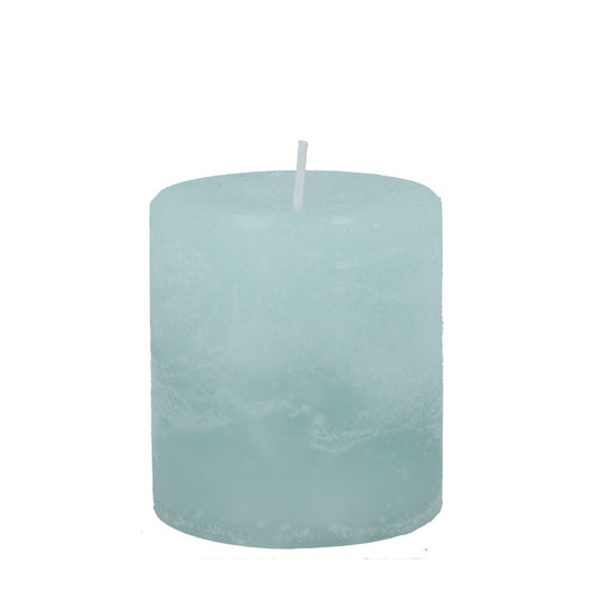 Gisela Graham Pillar Candle - Pale Blue Christmas Decoration  This premium pale blue pillar candle from Gisela Graham is a sophisticated addition to any Christmas table. With a long burn time, it offers continual light and atmosphere for special occasions. The warm glow of the candle adds a festive touch to your home.