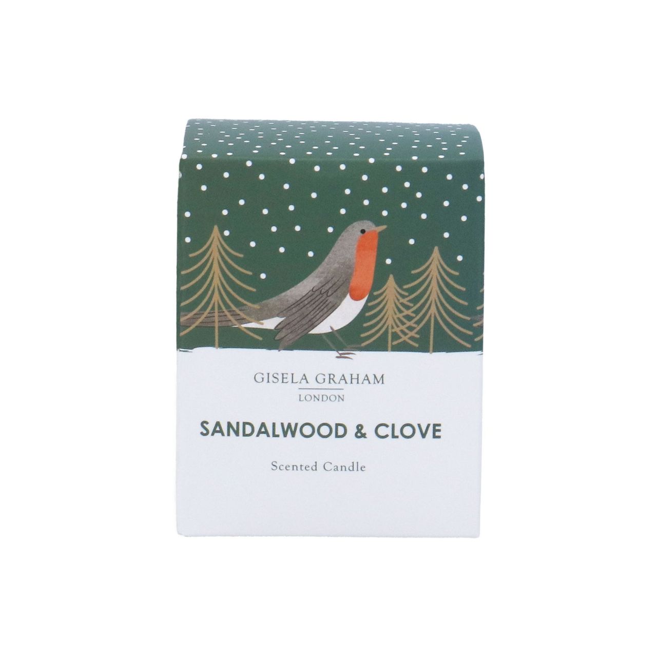 Elevate your space with the Gisela Graham Robin Green Mini Scented Candle, blending subtle floral and fresh green notes to create a refined ambiance.