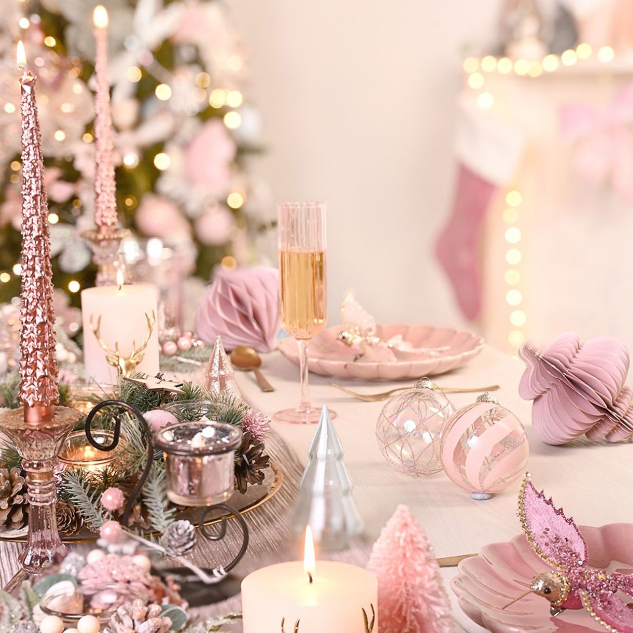Light up your home with elegance with the Pink Candle Holder. This stunning glass candle holder features a graceful pink hue reminiscent of blooming peonies, evoking a sense of romance and sophisticated style.
