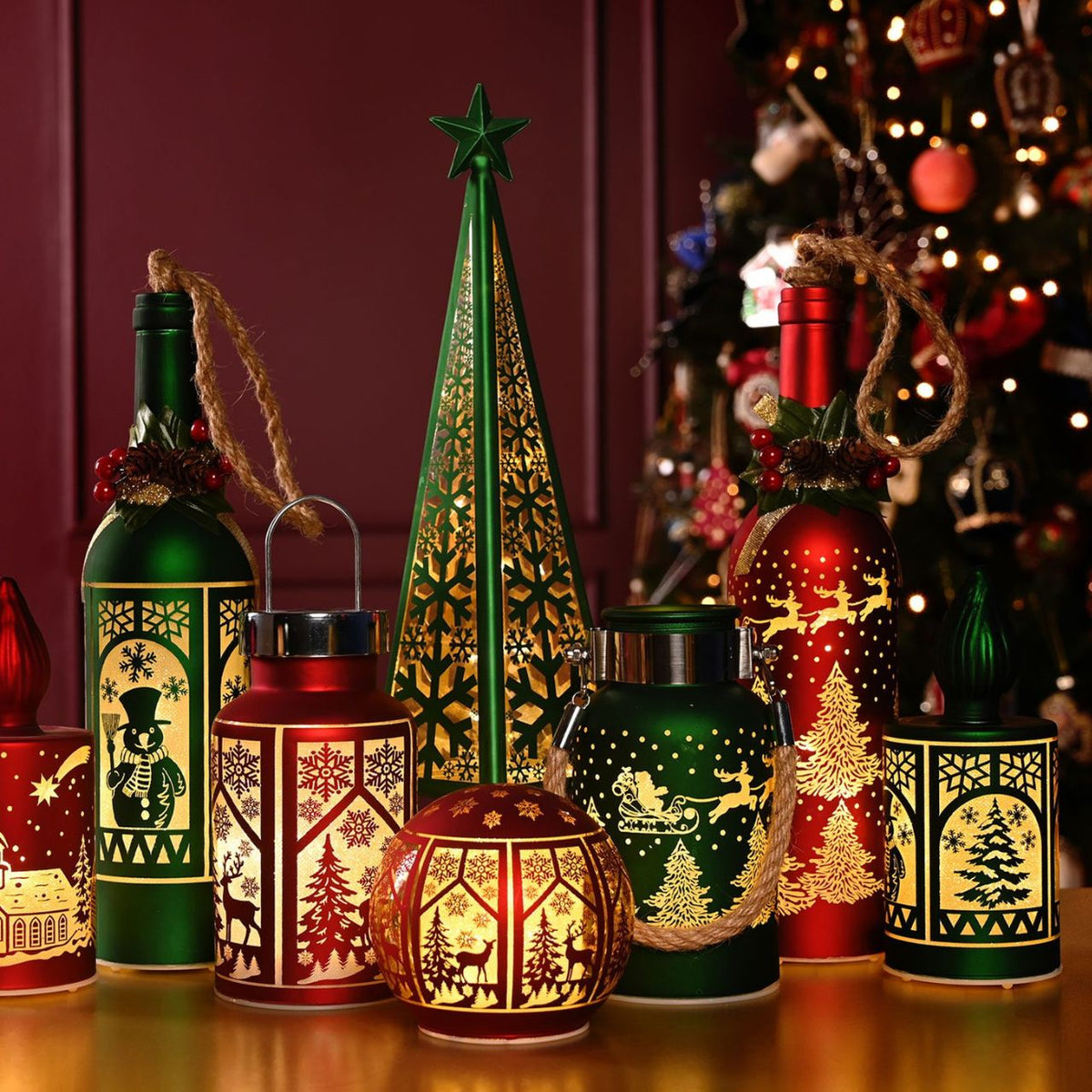 The Christmas Gift Co. proudly presents our 'Regal Tidings' range. This opulent collection celebrates the grandeur of Christmas with velvets, ornate detailing, and cherished memories of Father Christmas