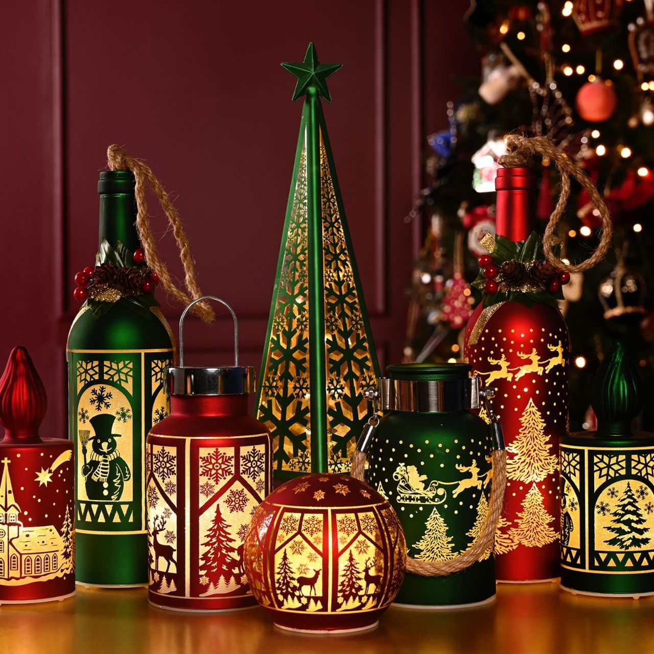 The Christmas Gift Co. proudly presents our 'Regal Tidings' range. This opulent collection celebrates the grandeur of Christmas with velvets, ornate detailing, and cherished memories of Father Christmas.