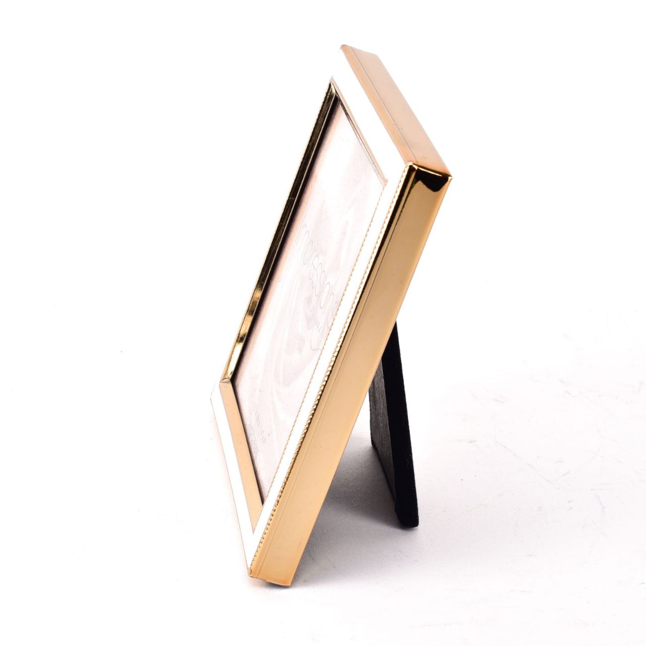 Gold & White Epoxy Photo Frame 4" x 4"  A gold and white photo frame.  This elegant frame is testament to the saying that good things come in small packages.