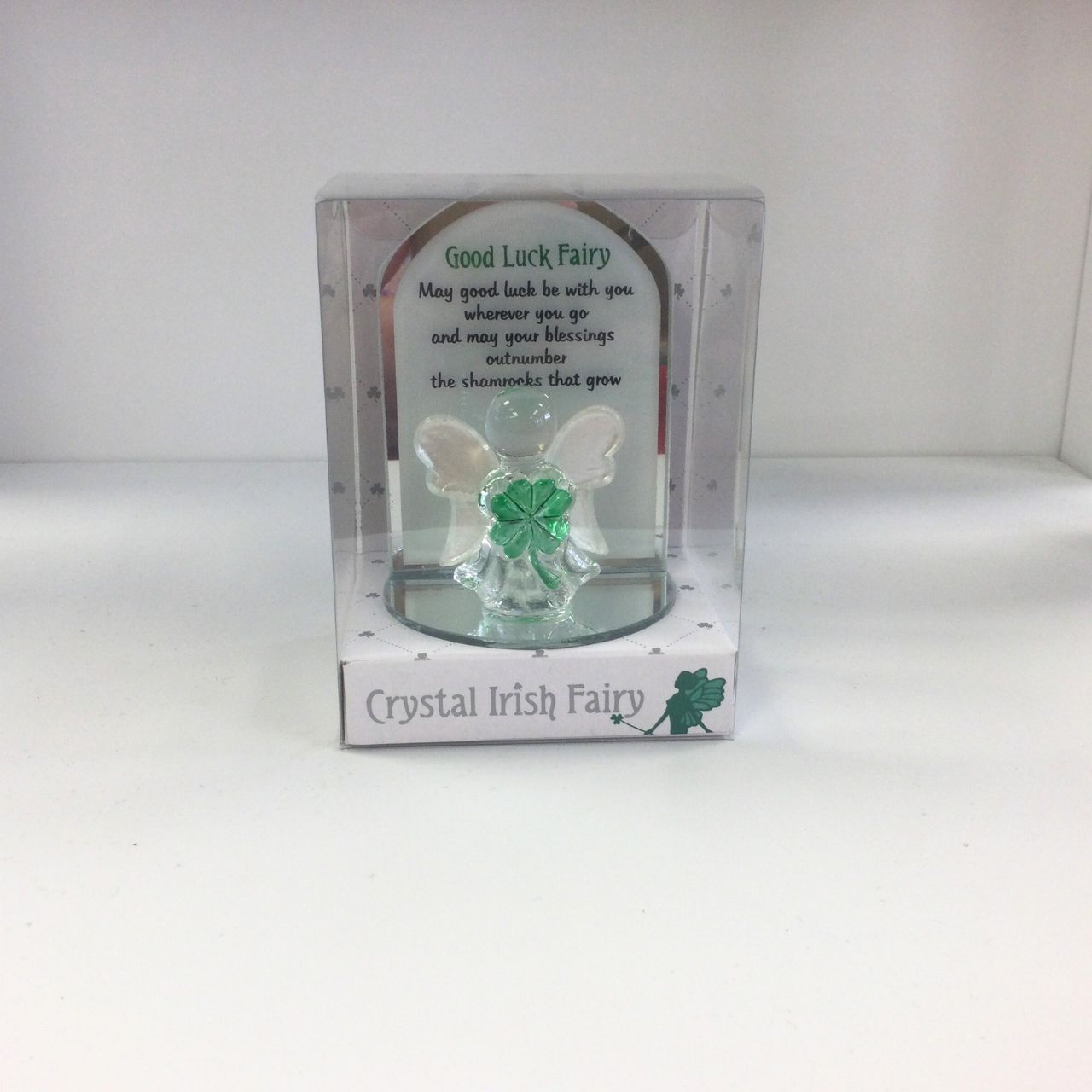 Good Luck Irish Crystal Fairy Ornament