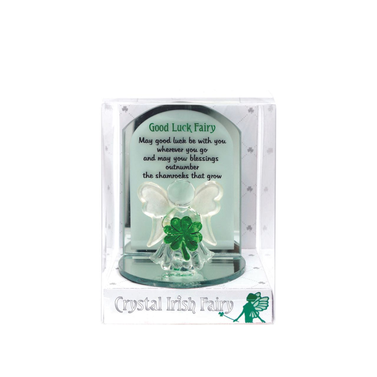 Good Luck Irish Crystal Fairy Ornament