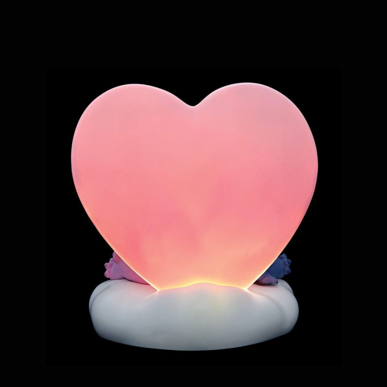 Featuring, Stitch, Angel and Scrump, this cute and cosy scene features a light up pink heart that softly glows. This piece is perfect for any Disney or Stitch fans or in a nursery or bedroom setting.