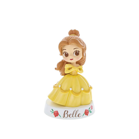 This mini Belle figurine is the perfect gift or addition to any Disney collection. Based on the animated Beauty and the Beast film, this piece features Belle dressed in her iconic yellow ballgown. A great little collectible. Made from high quality vinyl.