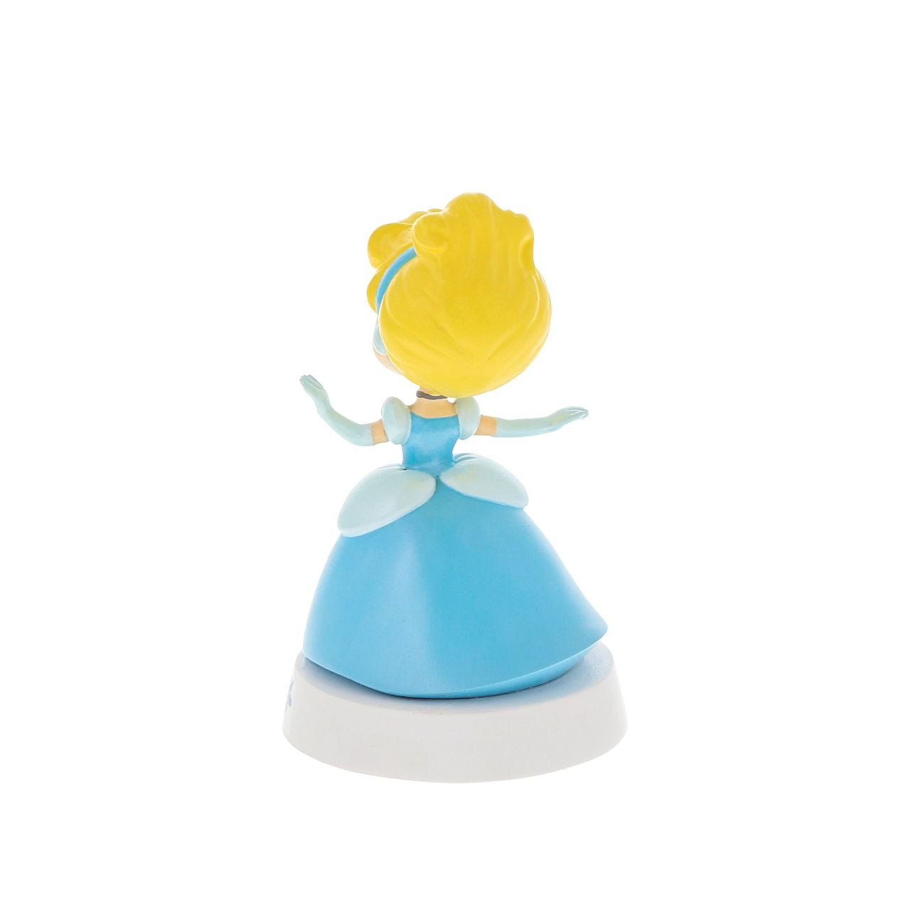 This mini Cinderella figurine is the perfect gift or addition to any Disney collection. Based on the animated Cinderella film, this piece features the princess in her iconic blue ballgown. A great little collectible. Made from high quality vinyl.