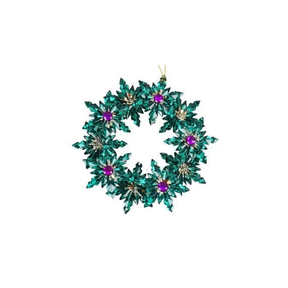 Bring festive elegance to your tree with this stunning Snowflake Wreath Christmas Hanging Ornament. Featuring an intricate snowflake design framed within a delicate wreath, this seasonal piece captures the magic of winter.
