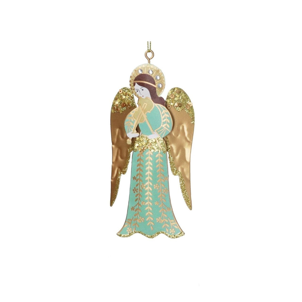 Bring festive charm to your Christmas tree with this delightful Gisela Graham Tin Angels Hanging Ornament. Crafted from 100% tin, this charming decoration features graceful angel designs perfect for adding a touch of elegance to your seasonal décor.