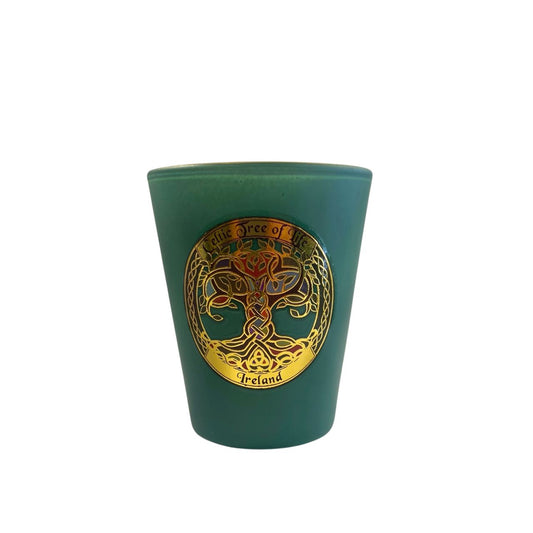 Green Tree of Life Shot Glass