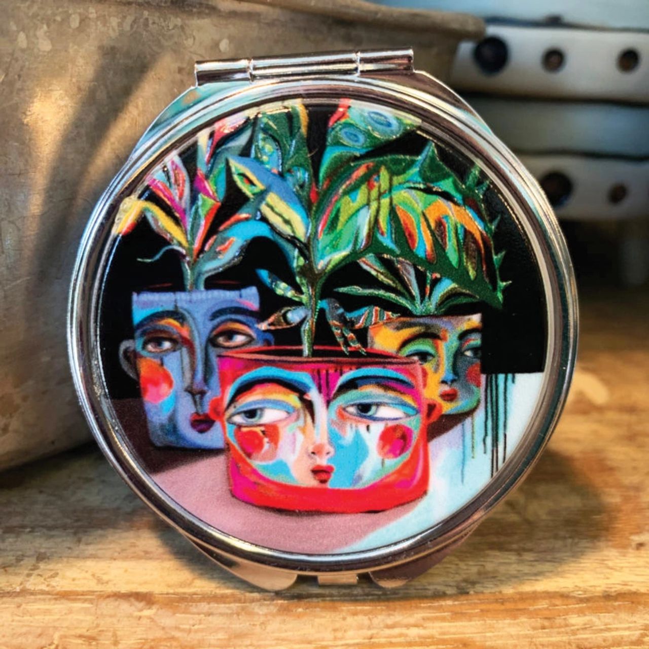 Michelle Allen Grow Boldy Trinket Box  This lightweight and durable Grow Boldly trinket box makes a splendid gift for a friend or yourself. They are the perfect size to fit in any purse, make-up bag, carry on, or backpack. And best of all, they are super practical for every day use.
