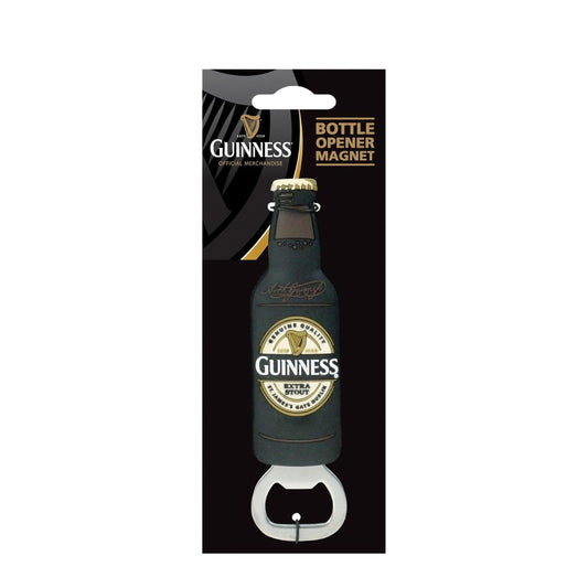 This unique Guinness Bottle Opener is the perfect addition to your kitchen, home bar, office, or pub.