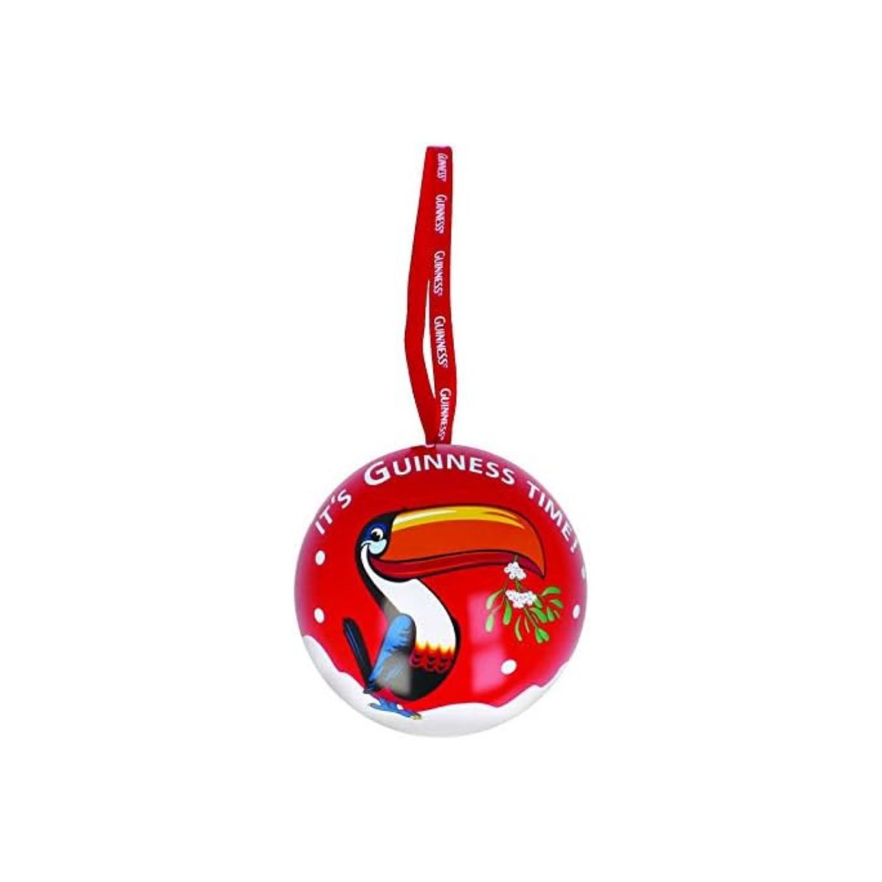 Guinness Christmas Toucan Bauble Red
