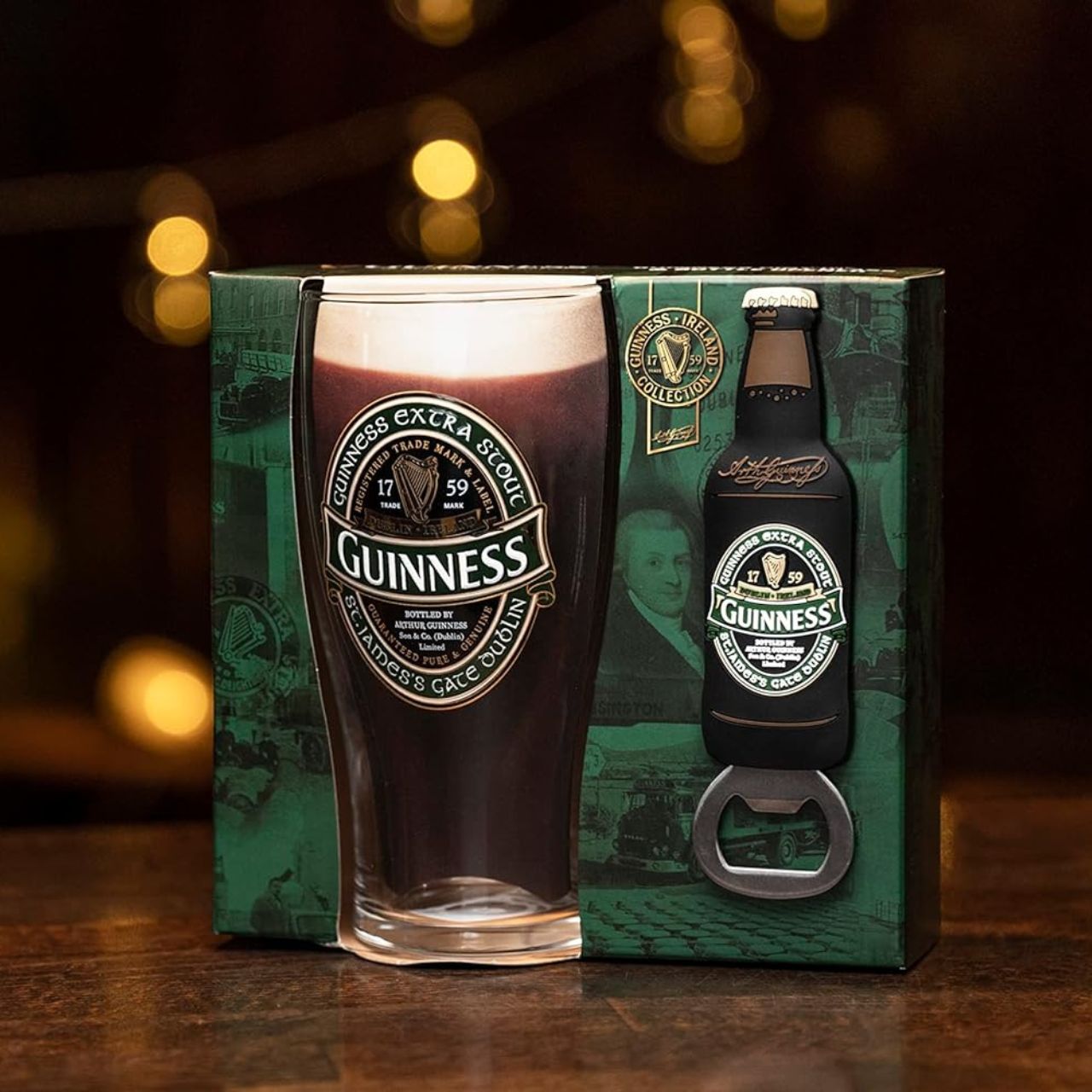 If you're looking for a housewarming gift for someone who loves Guinness, then this Guinness Pint Glass Set is the perfect choice!