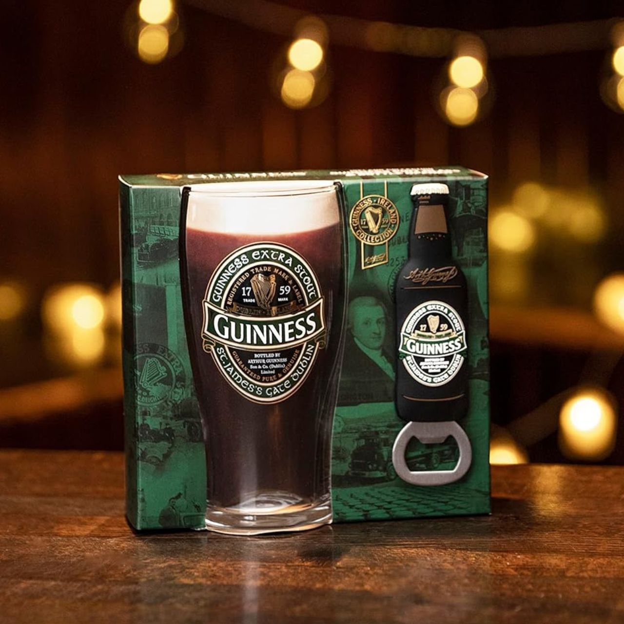 If you're looking for a housewarming gift for someone who loves Guinness, then this Guinness Pint Glass Set is the perfect choice!