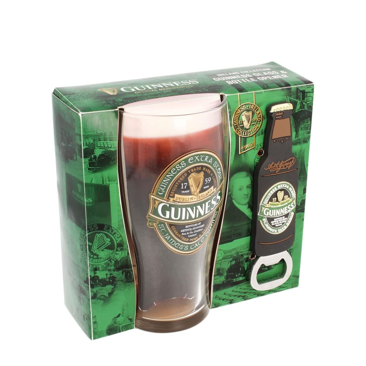 If you're looking for a housewarming gift for someone who loves Guinness, then this Guinness Pint Glass Set is the perfect choice!