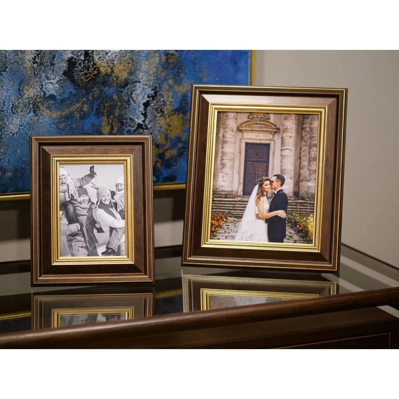 Haiden Picture Frame 8 x 10 by Mindy Brownes  Capture your special moments with a frame from Mindy Brownes. Dark Brown and Gold in colour, a classic design combination.