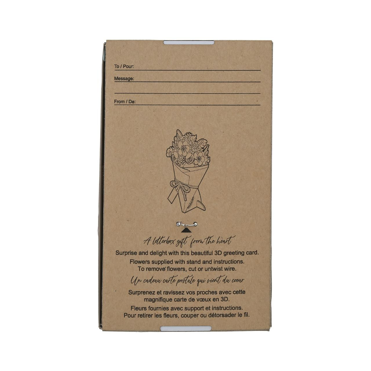 Surprise and delight someone with a beautiful bouquet figural card - Send them loads of love through the post with our letterbox inspired 3D figurine card.