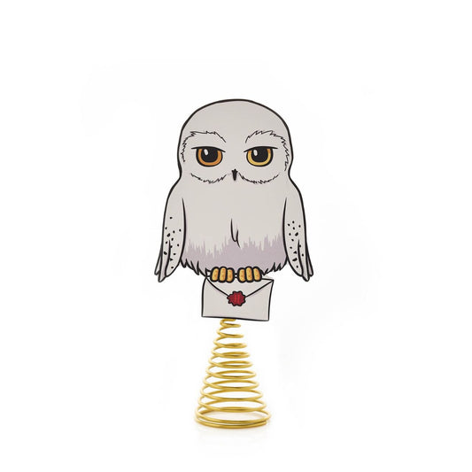 Harry Potter Tree Topper - Hedwig  Add some character to the top of your tree this year by welcoming Hedwig into your festive season. A perfectly magical gift for any Harry Potter fans in your life.