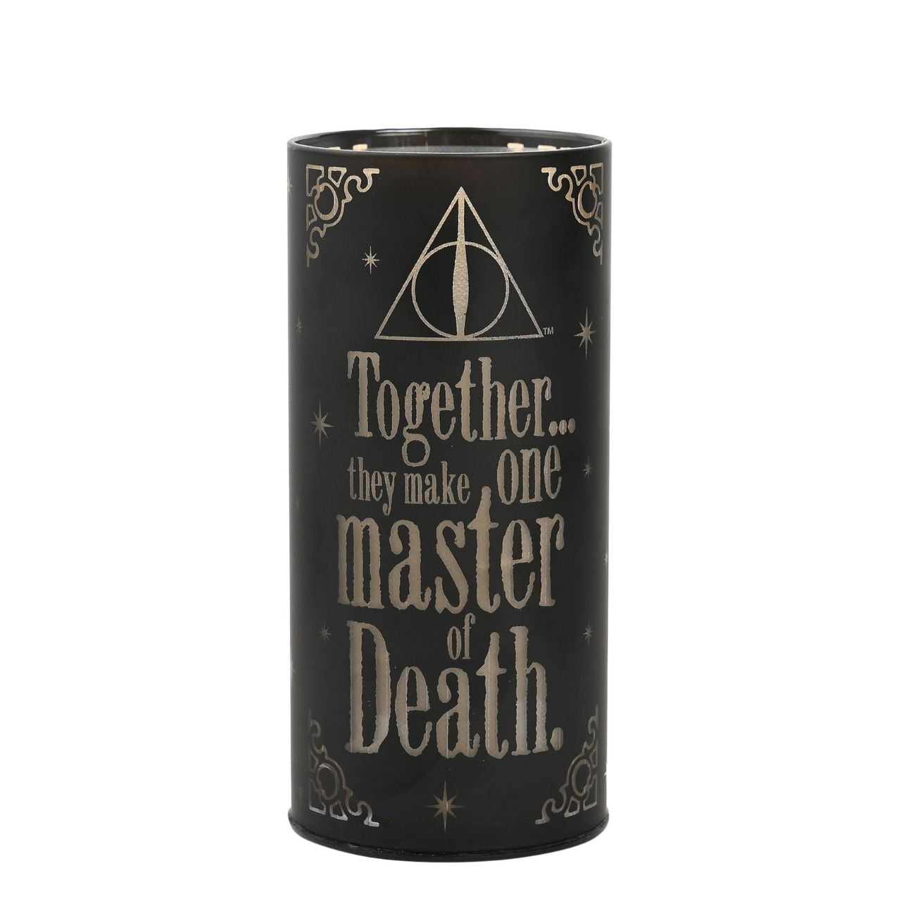 Illuminate your love for the wizarding world with this Deathly Hallows light up tube, from Harry Potter Dark Arts by WARNER BROS.