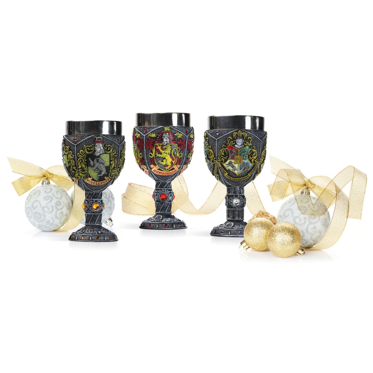 Hogwarts Decorative Goblet  Founded by the four greatest wizards of their time, Hogwarts School of Witchcraft and Wizardry has long been the pinnacle of magical learning. Show your school spirit with this elegant decorative goblet
