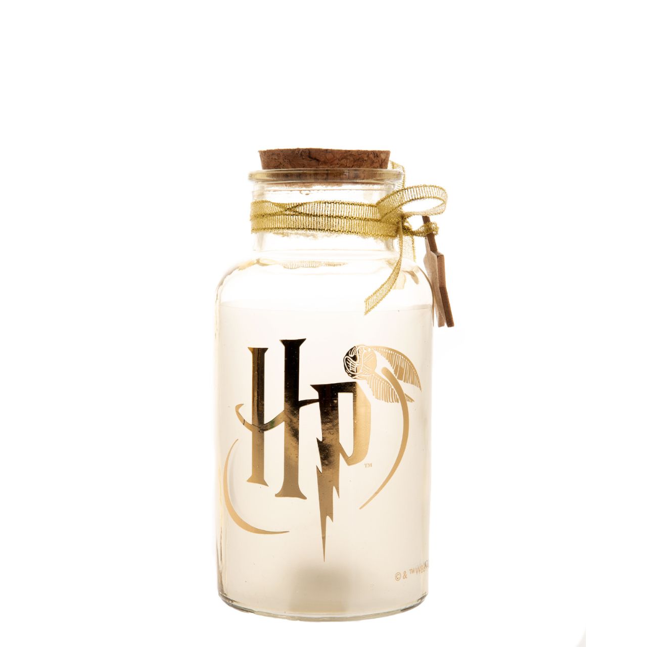 Harry Potter LED Light Up Glass Jar - Hogwarts Crest  Lumos maxima! Light up your home this Christmas with this Hogwarts LED glass jar light. With a stunning print, this fun accessory is sure to add a touch of magic to your home this Christmas.