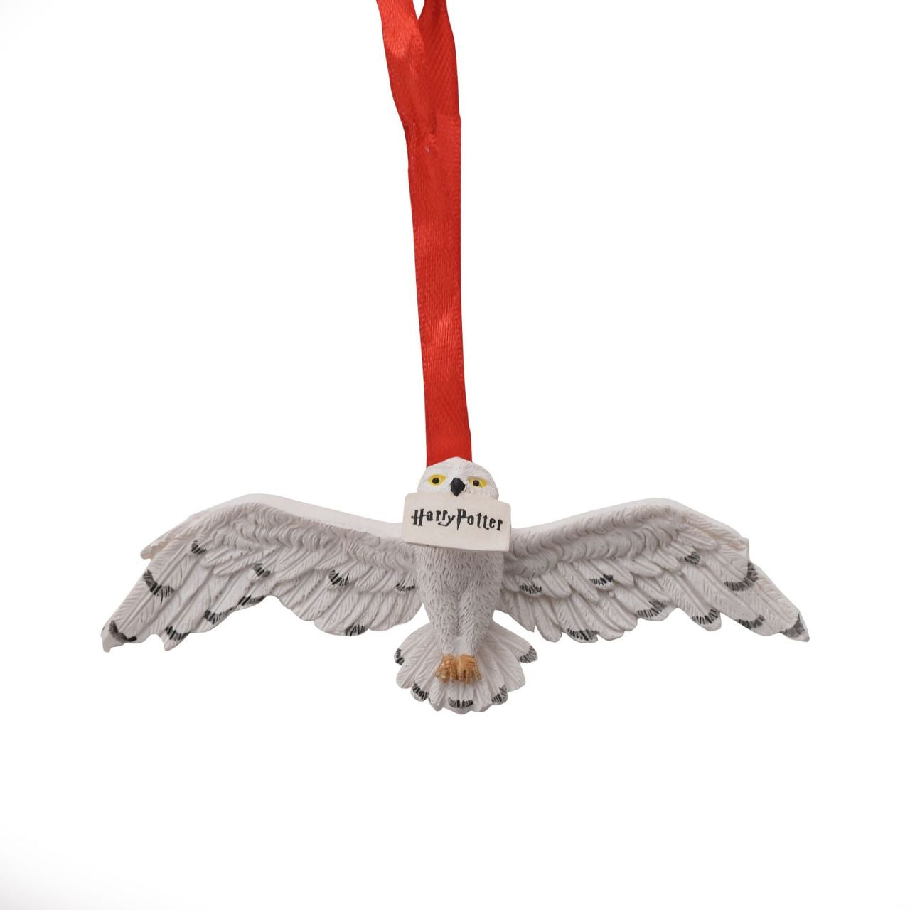 Harry Potter Resin Tree Decoration - Owl  These ornaments would make a delightfully magical Christmas decoration option this festive season. With a letter, an owl, and a key, this set would look wonderful hanging on any potterhead's tree.