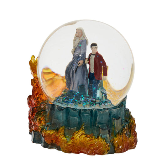 The Half Blood Prince Waterball  Based on the film poster for Harry Potter and the Half Blood Prince, this water captures Harry Potter and Professor Dumbledore on their quest. This piece has been hand painted using the highest quality cast stone to ensure all details are captured.