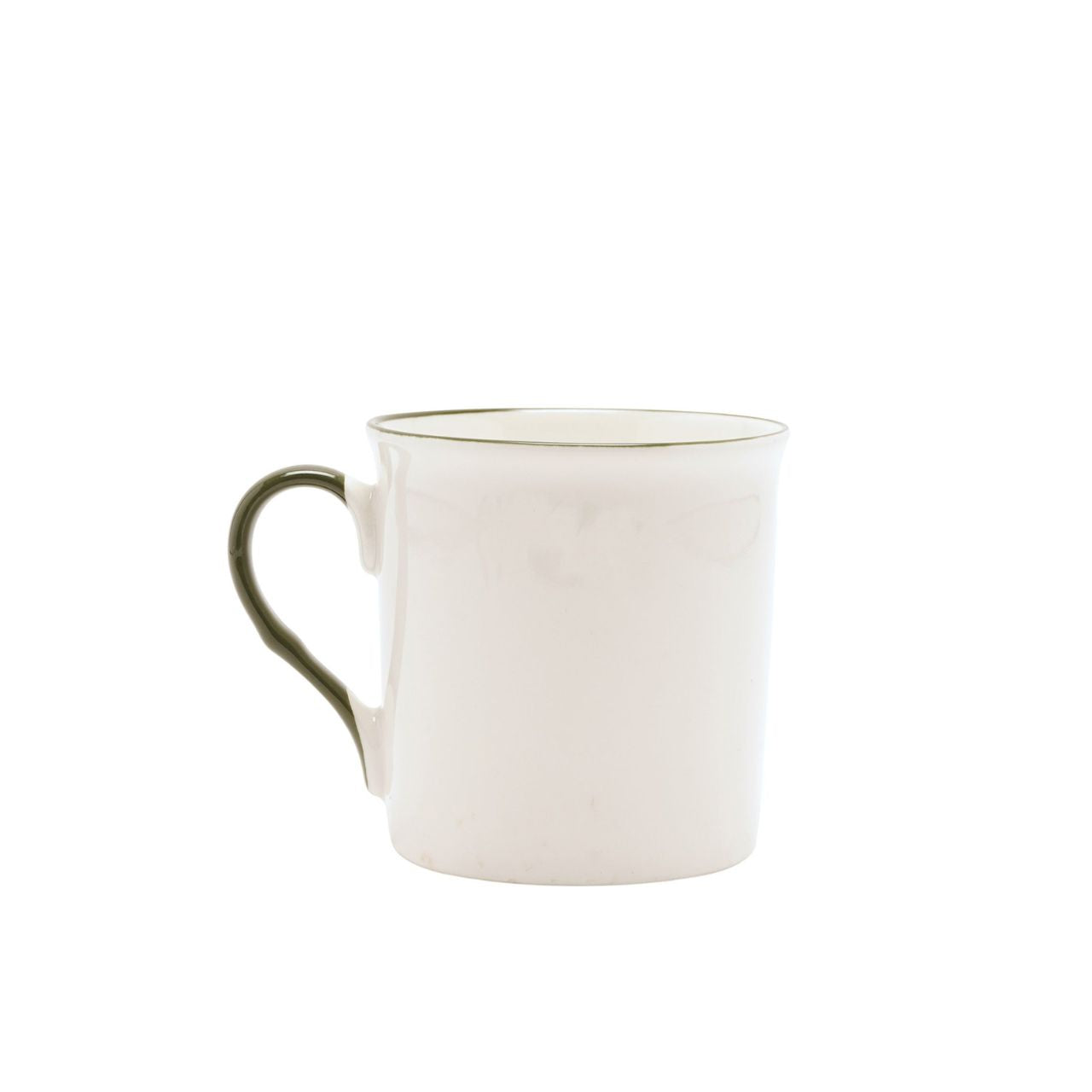 A white ceramic mug with a bicycle illustration and the text "Wheely Good Brew" printed on it.