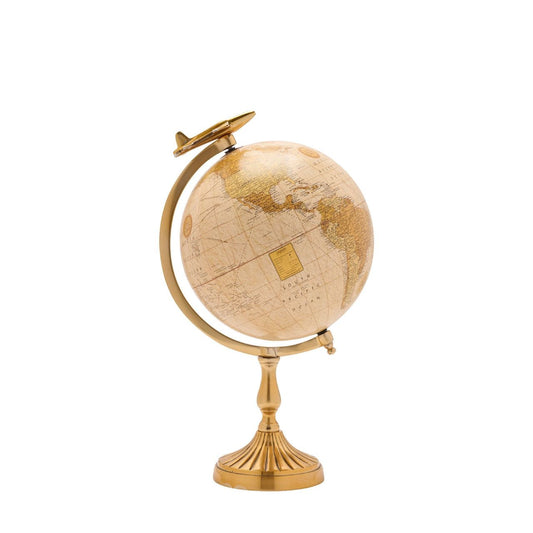 This classic globe would make a perfect gift or decorative item.