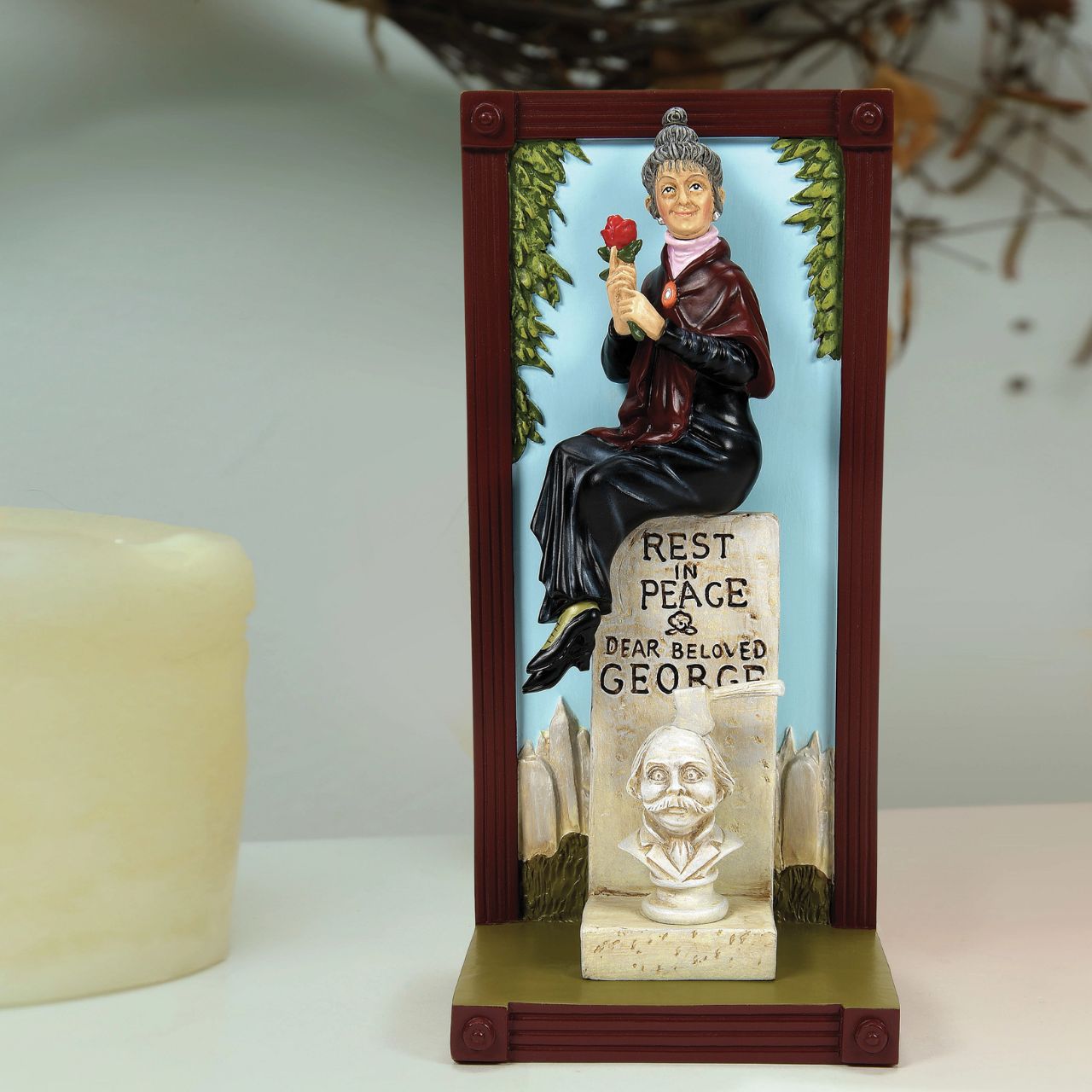 When you welcome George's Widow into your collection, you invite a piece of the Haunted Mansion's ghostly charm into your home.