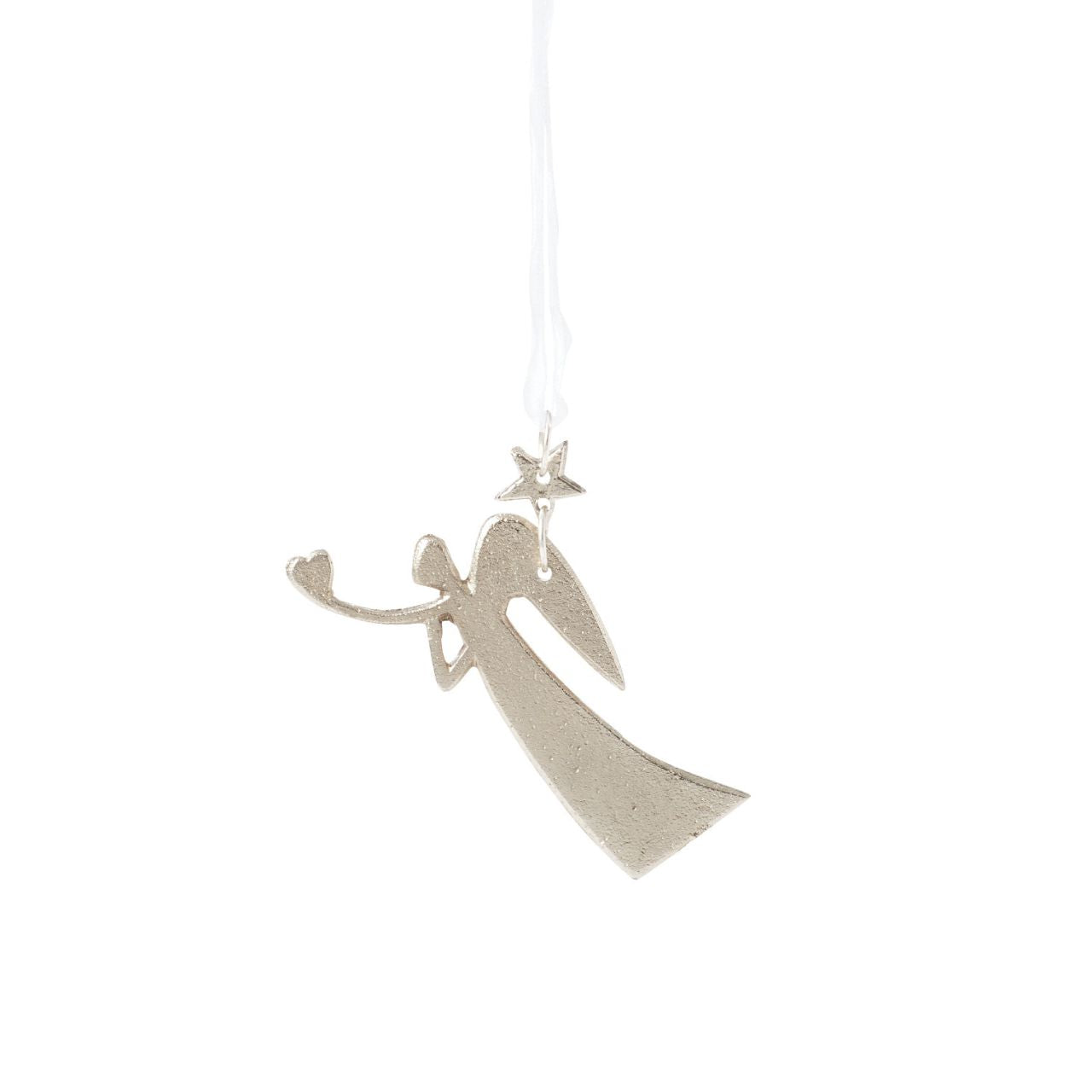 The This is the Moment "Heart Angel" hanging ornament is a gentle symbol of love and protection, designed to bring comfort and peace to your holiday decor. Crafted from hand-painted resin, this ornament showcases a serene angel cradling a heart close to her own, with soft colours and intricate details that highlight her grace.