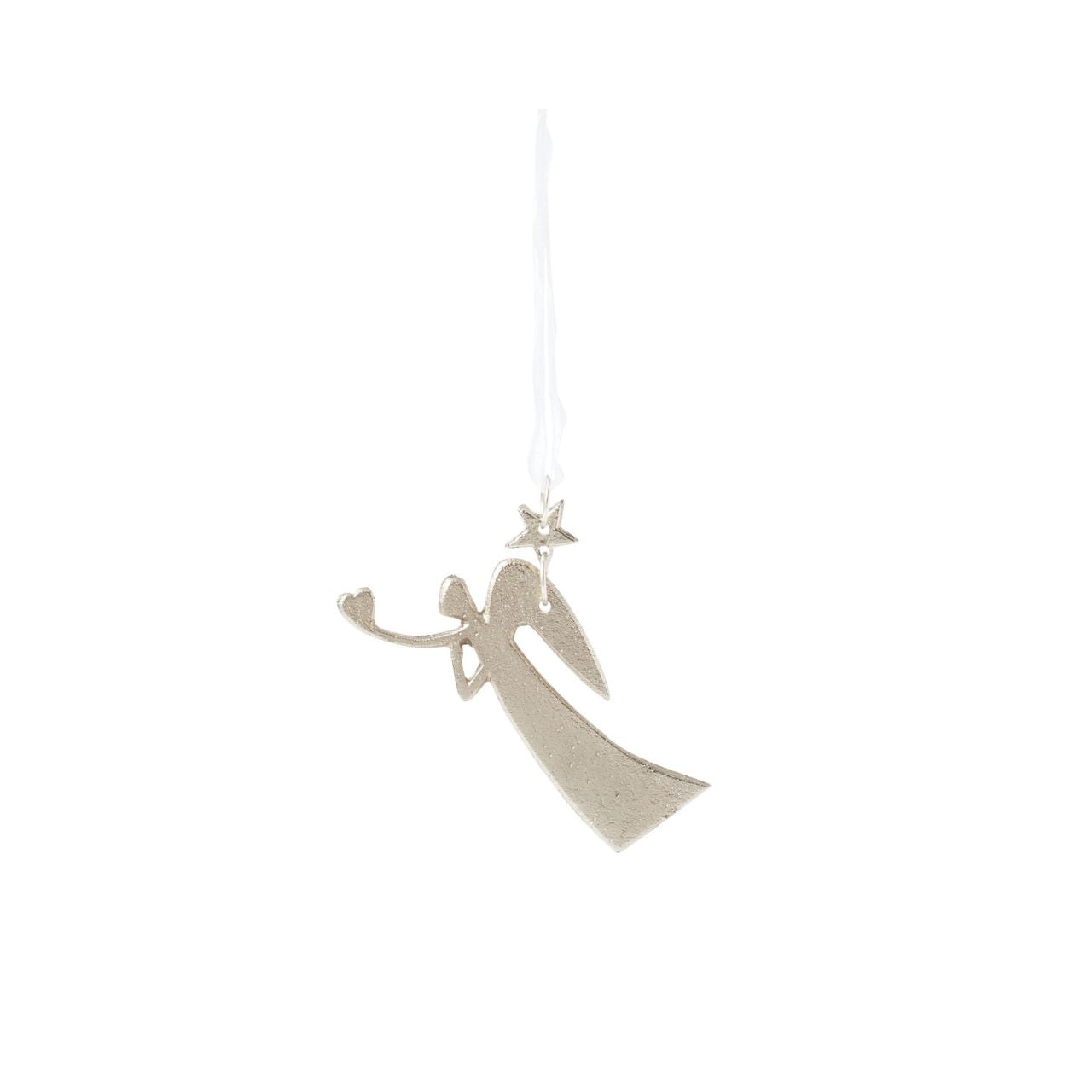 The This is the Moment "Heart Angel" hanging ornament is a gentle symbol of love and protection, designed to bring comfort and peace to your holiday decor. Crafted from hand-painted resin, this ornament showcases a serene angel cradling a heart close to her own, with soft colours and intricate details that highlight her grace.