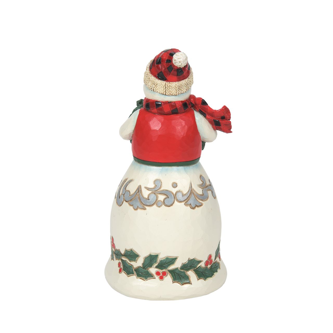 Heartwood Creek Highland Glen Mr Snowman Figurine  Designed by award winning artist Jim Shore as part of the Heartwood Creek Highland Glen Collection, hand crafted using high quality cast stone and hand painted, this festive Snowman is perfect for the Christmas season.