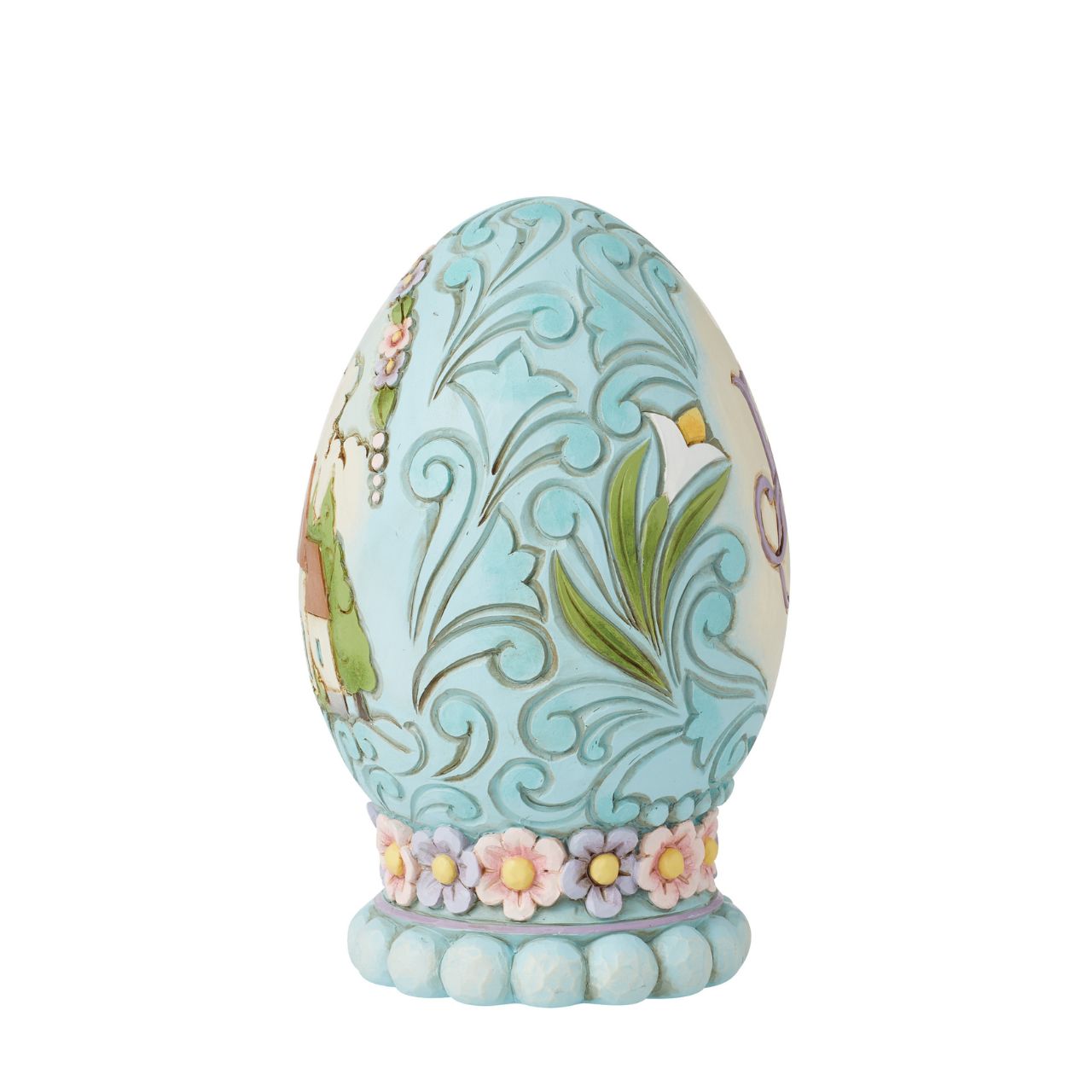 This beautiful 3D diorama egg depicts a quaint and tranquil church scene, hand painted in soft spring colours. Perfect for those who want a different kind of Easter display. Comes in fully branded packaging.