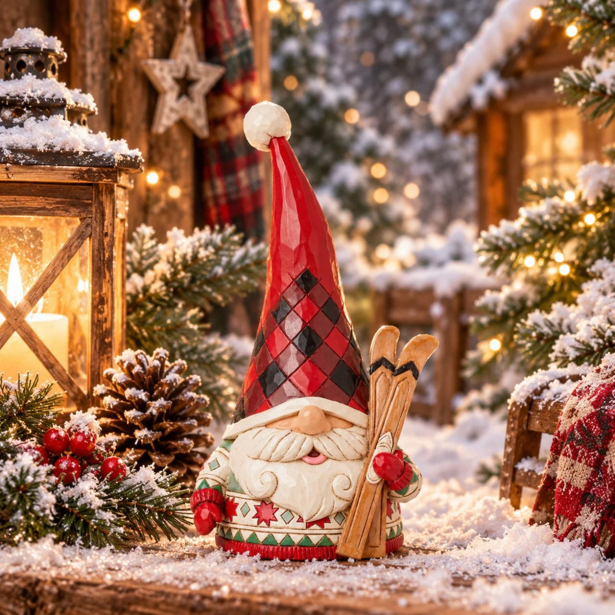 Hand crafted and hand painted, straight from the imagination of award-winning artist Jim Shore. Taking inspiration from traditional folk art, quilting designs, and iconic features like rosemaling, the mixture of colour, tones and glitter make each piece the perfect accessory for the best time of year - Christmas.