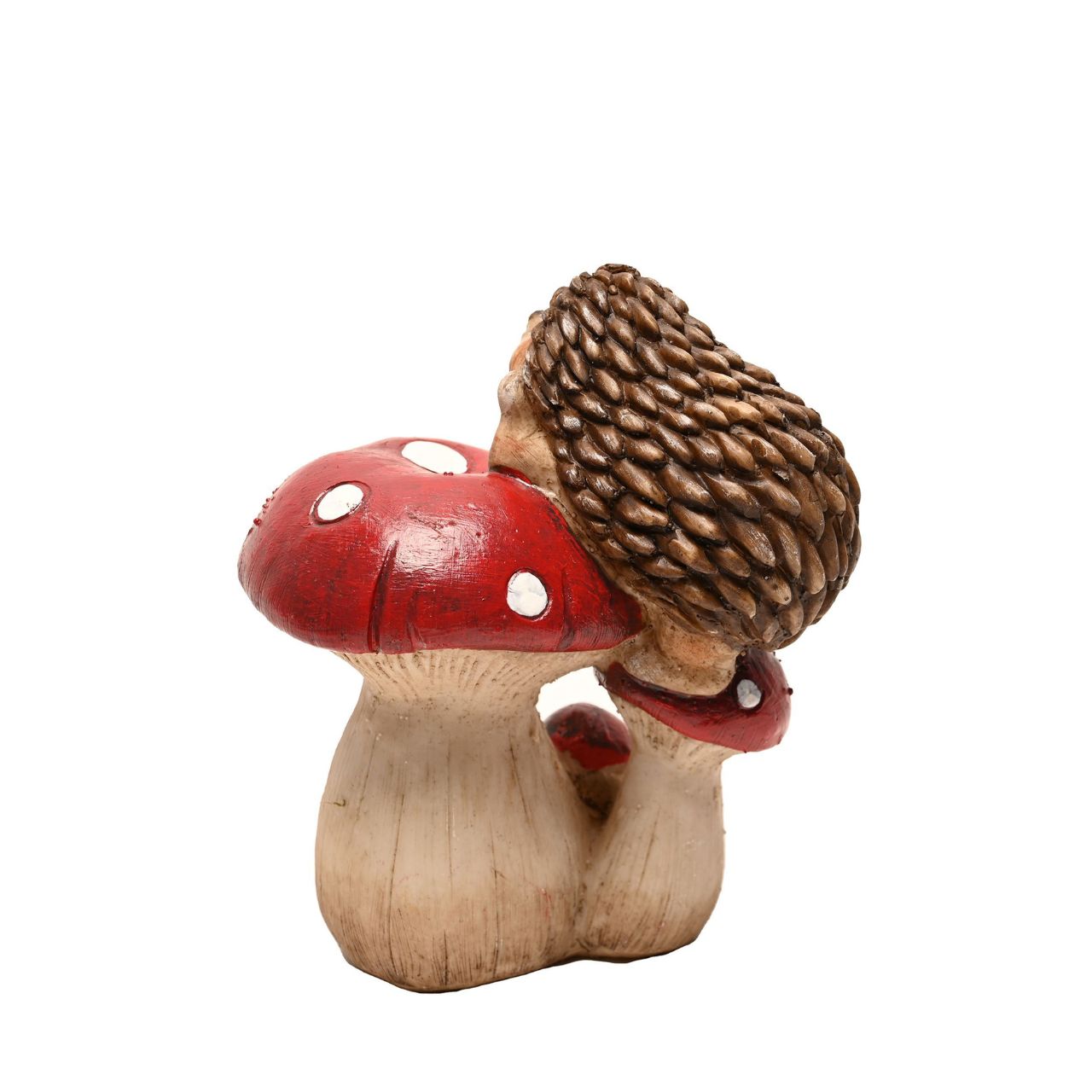 Bring some vibrant colour and life to an indoor or outdoor space with this charming hand painted hedgehog resting on a mushroom figurine by COUNTRY LIVING. Country Living - gift and home bringing you closer to the great outdoors.