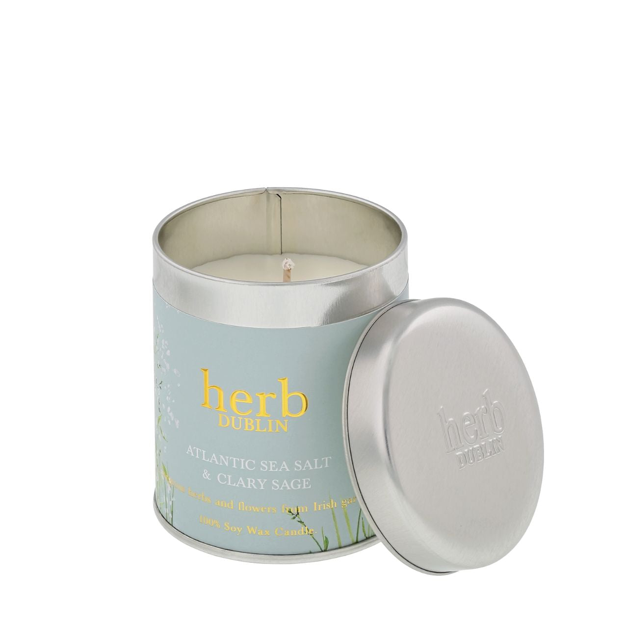 We’ve left the garden and headed to the sea. Fresh Atlantic sea salt and gorgeous coastal elements make this our most light and fresh and Irish scent! We have captured this gorgeous scent for you, available in tins (idea for travel) and jar candles.