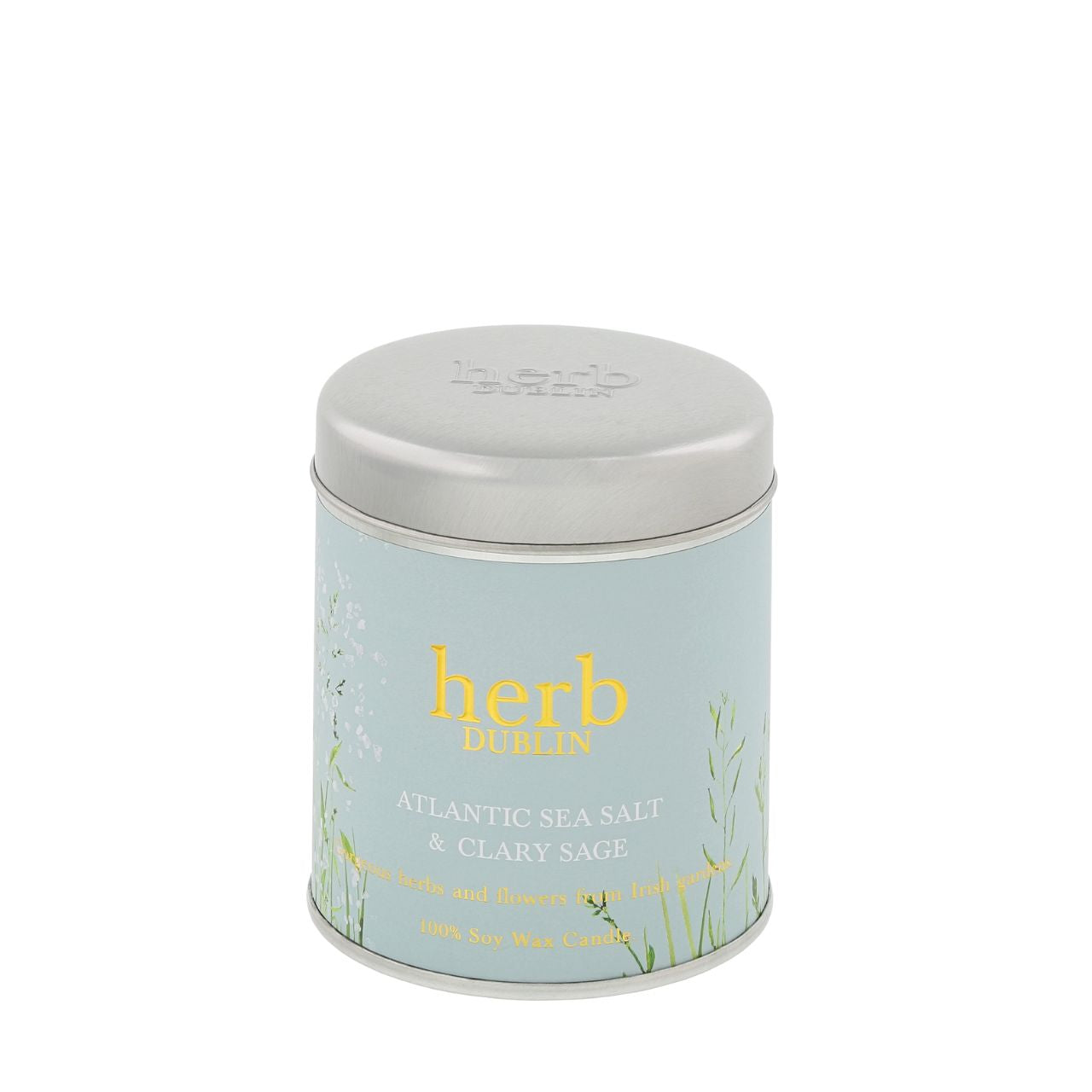 We’ve left the garden and headed to the sea. Fresh Atlantic sea salt and gorgeous coastal elements make this our most light and fresh and Irish scent! We have captured this gorgeous scent for you, available in tins (idea for travel) and jar candles.