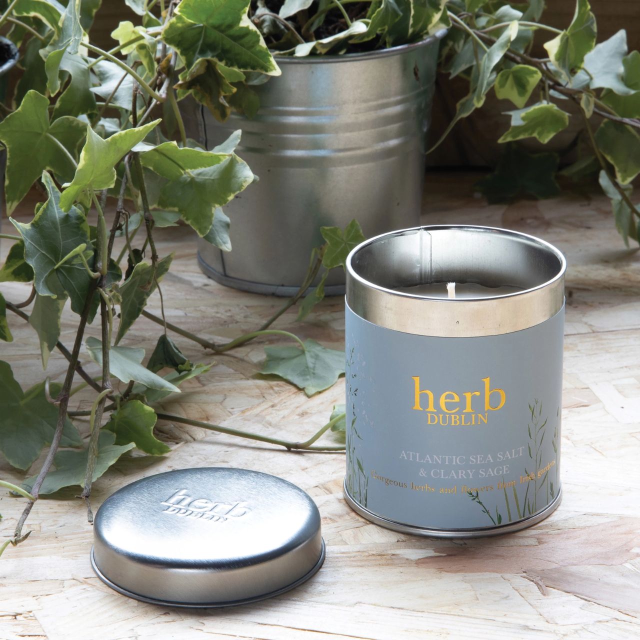 We’ve left the garden and headed to the sea. Fresh Atlantic sea salt and gorgeous coastal elements make this our most light and fresh and Irish scent! We have captured this gorgeous scent for you, available in tins (idea for travel) and jar candles.