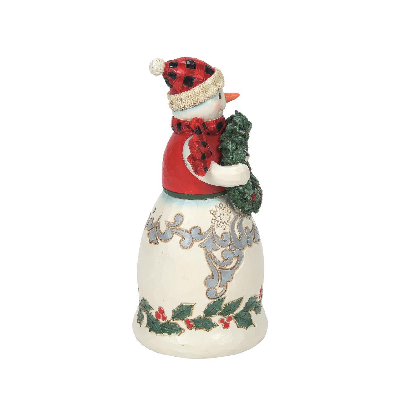 Heartwood Creek Highland Glen Mr Snowman Figurine  Designed by award winning artist Jim Shore as part of the Heartwood Creek Highland Glen Collection, hand crafted using high quality cast stone and hand painted, this festive Snowman is perfect for the Christmas season.