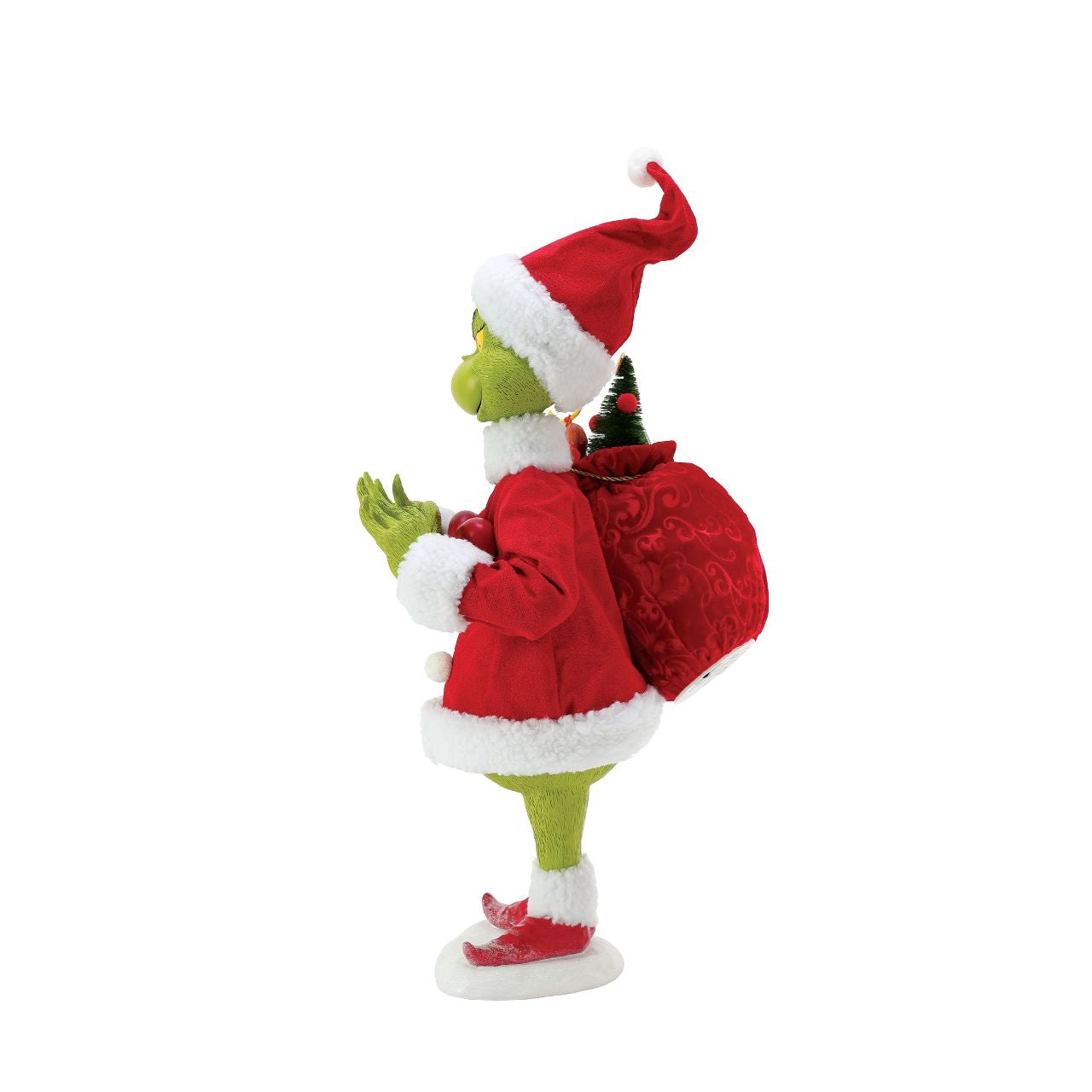 The Grinch's small heart grew three sizes that day and this figurine celebrates that fact with a voice story chip. Each Possible Dreams piece takes two years to make, from concept to finished figurine. Dressed in Clothtique- a stiffened fabric - they are designed to last and last.