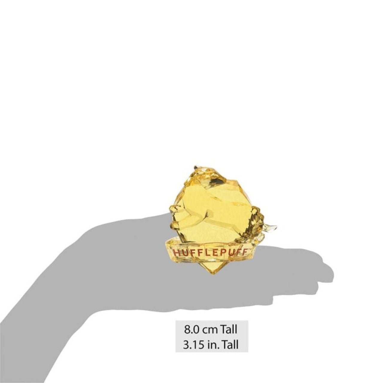 This "gem-cut" acrylic sculpture reflects the iconic Hufflepuff House Logo.