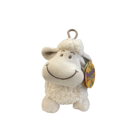 This huggable sheep is designed to provide comfort and relaxation. With its soft and plush material, it is perfect for cuddling up after a long day. Its adorable design adds a touch of cuteness to any room. Made with high-quality materials, it is durable and long-lasting.