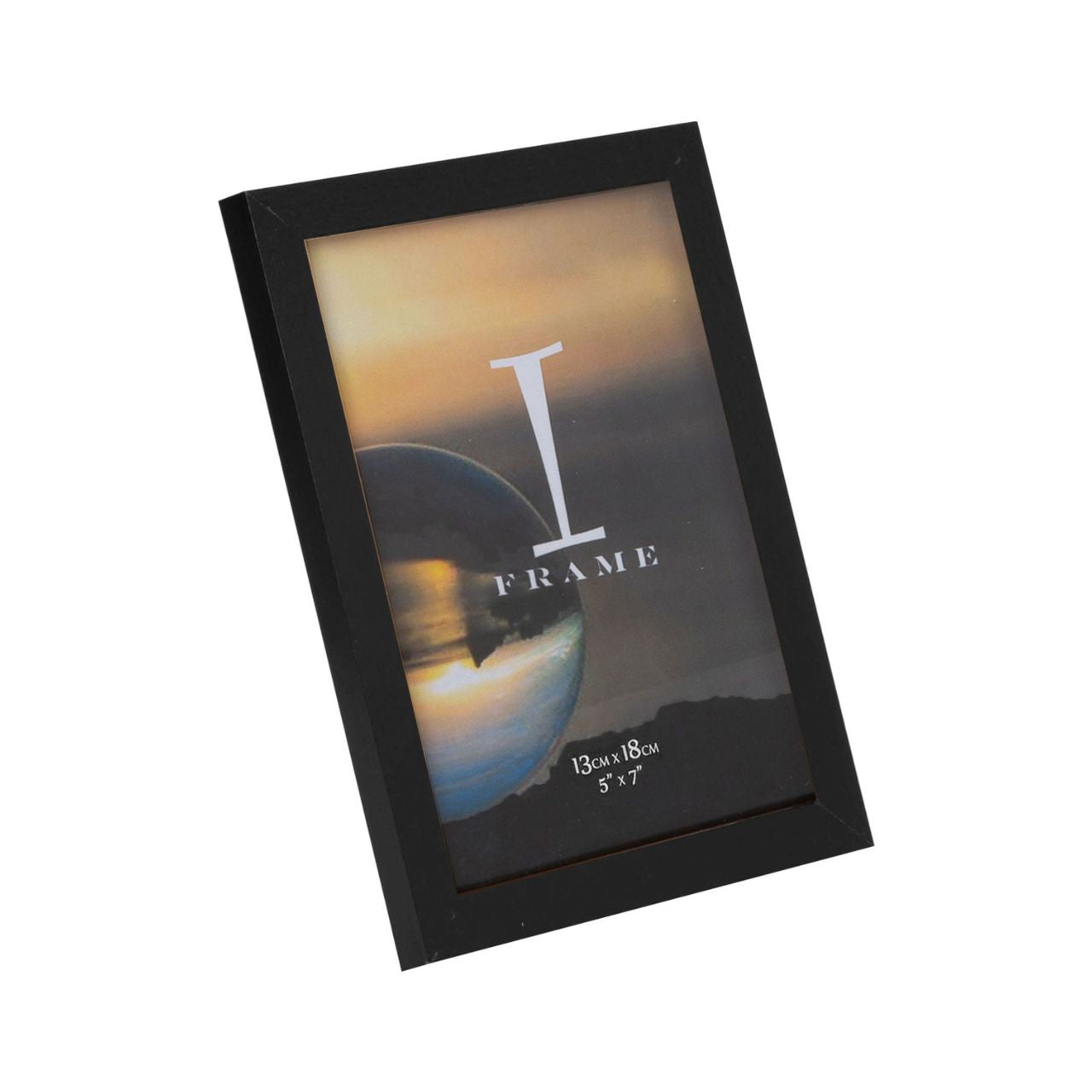 A set of three minimalist matt black photo frames with an apertures and block style borders. From iFrame by IMPRESSIONS - stylish, contemporary and affordable photo framing, perfect for those precious snaps.