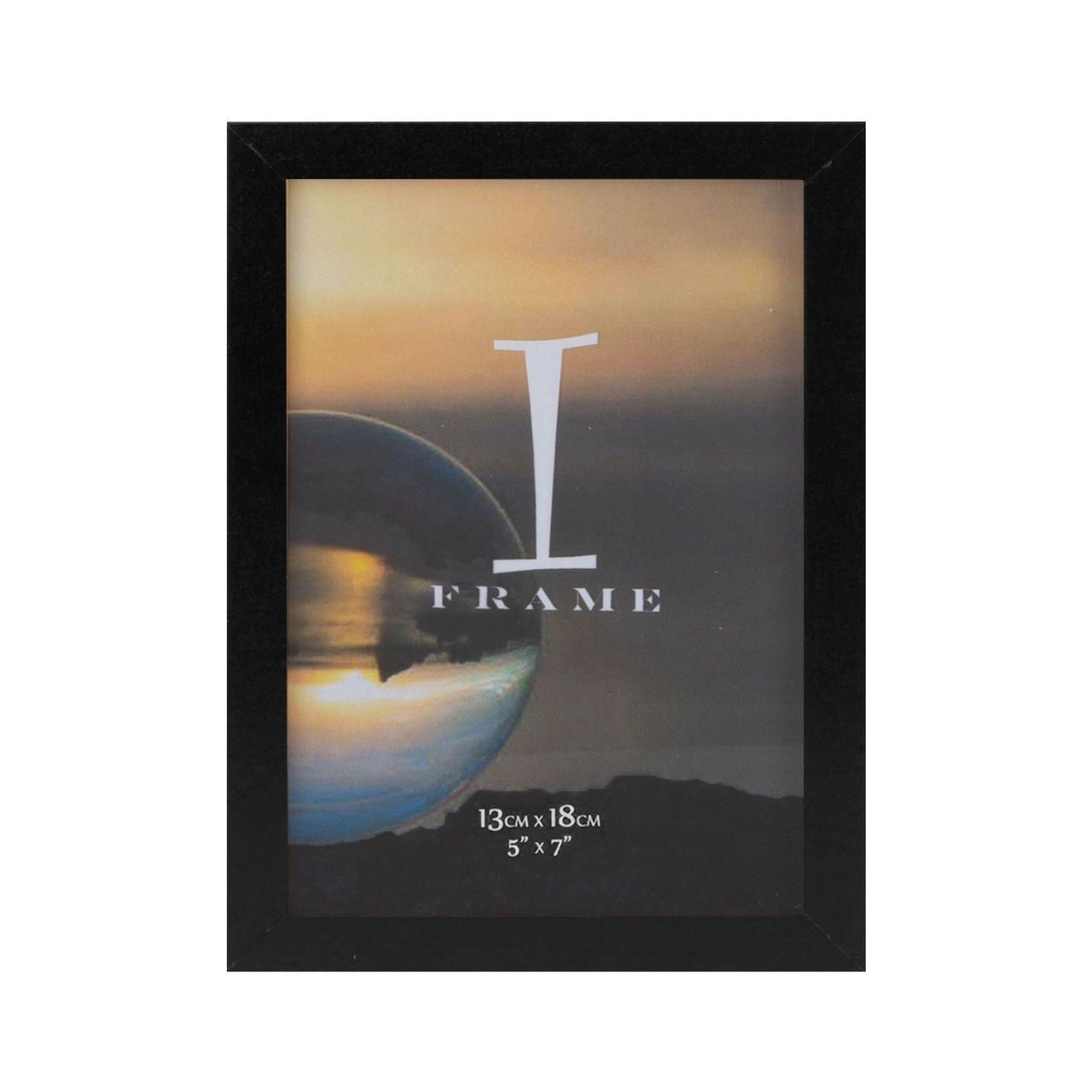 A set of three minimalist matt black photo frames with an apertures and block style borders. From iFrame by IMPRESSIONS - stylish, contemporary and affordable photo framing, perfect for those precious snaps.