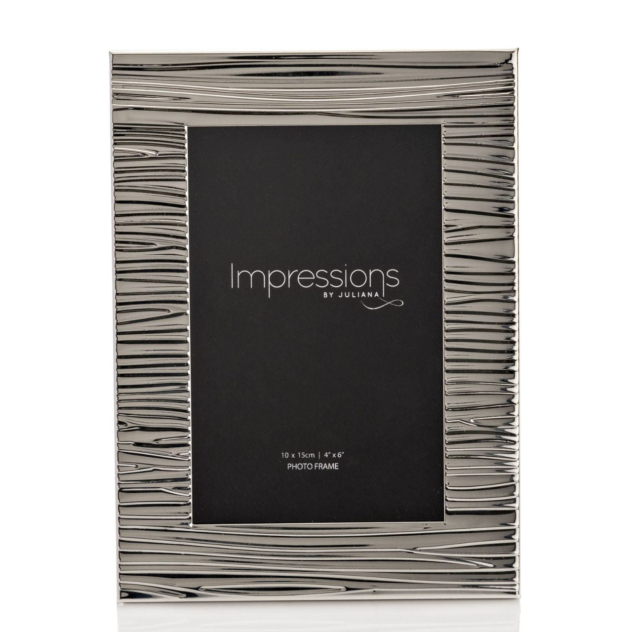 Ripple Texture Silverplated Frame 4" x 6"  Adding personality to your home by utilising texture, this silver-plated frame creates an ultra-modern feel.