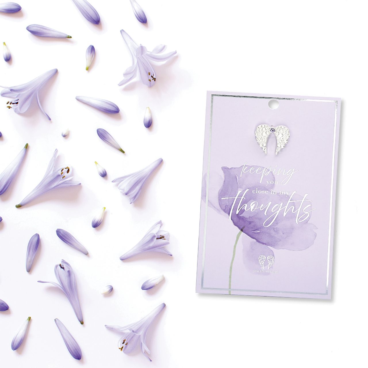 In My Thoughts Pin Card  Give the gift of love and appreciation with You Are An Angel pins, each packaged on a stunning foiled gift card with a heartfelt message for the special people in your life.